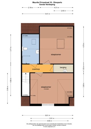 Floorplan - Maurits Prinsstraat 16, 7091 CV Dinxperlo